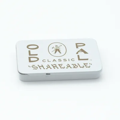 Wholesale Custom Printing Black Emboss Solid Natural Perfume Container Lip Balm Mint Rectangle Sliding Lid Tin