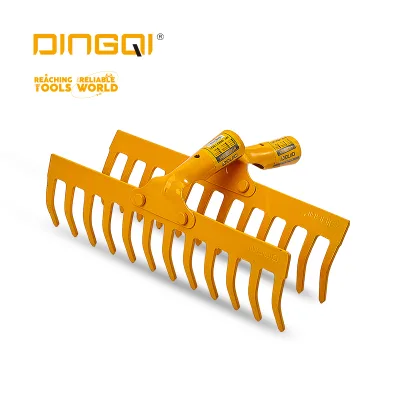 2024 DINGQI New 12 Teeth Garden Tools Garden Lawn Leaf Rake