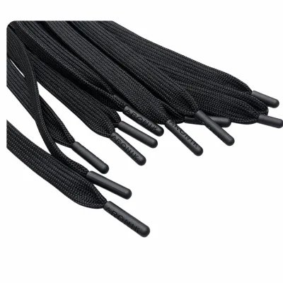 Factory Custom Polyester Waterproof Aglets High Quality Engraved Logo Lace Tips for Hoodies Bags Shoes Garment