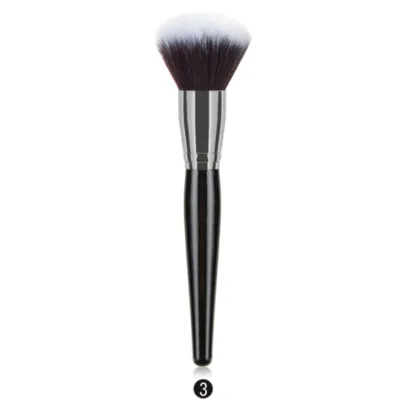 Large Kabuki Soft Fluffy Powder Makeup Brush with Wood Handle Custom Logo Individual Size Fan Style Removal Nail Custom Logo