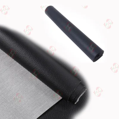 Shenghui Wholesale Classical Black PVC Leather Rolls Synthetic Leather for Home Salon Furniture