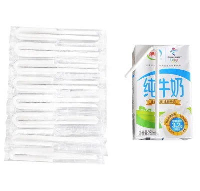 Paper PP PLA Plastic U Shaped Drinking Straws Packaging Mahine