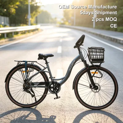 China OEM Factory Wholesale 700C Touring Bike With Aluminum Frame Oil Disc Brake Hardtail City bicycle for Elderly Men Cycling