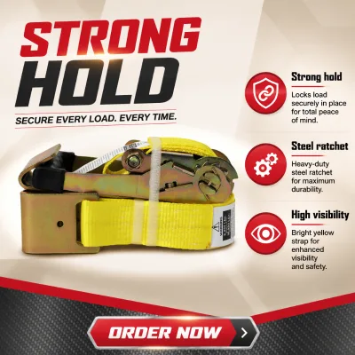Heavy-Duty Ratchet Tie Downs With Adjustable Length and Secure J-Hooks for Transporting Boats Kayaks and Outdoor Gear on Vehicle