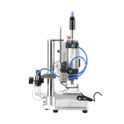 Pu Leather Special Paper Pvc Plastic Wood Flannelette Logo Semi Automatic Winding Hot Stamping Machine