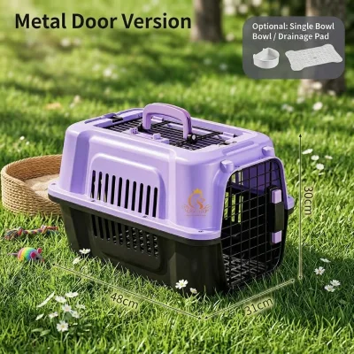 EUR PET Cat Airplane Box Air China Skylight Portable Shoulder-backable Outdoor Hand-held Cat Dog Cage Breathable Cat Bag Large