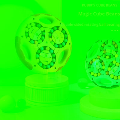 Hot Selling Double-Sided Fingertip Magic Disc Early Education Kindergarten Educational Rotating Bean Gyro Gifts Novelty