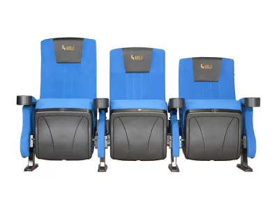 Contemporary Design Hot Sale Cinema Theater Recliner Chairs Plastic Foldable Commercial HONGJI HJ812 Free Sample Verified