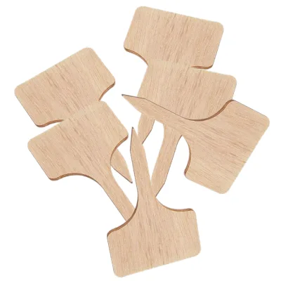 Wooden Plant Labels, Eco-Friendly T-Type Bamboo Plant Labels Tags Garden Plant Markers for Seed Potted Herbs Flowers Vegetables