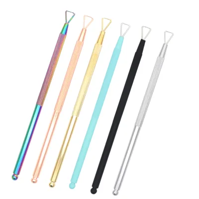 Professional Nail Planer Manicure Private Label Nail Polish Remover Stainless Steel Remover Cuticle Pusher Nails Remover Polish