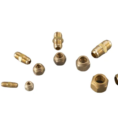 HONGSEN Brass Fitting 1/4" Forging Nut