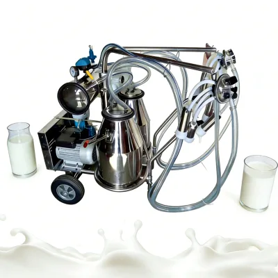 Factory Manufactured 304 Stainless Steel Cow Milking Machine HJ-CM011VD02