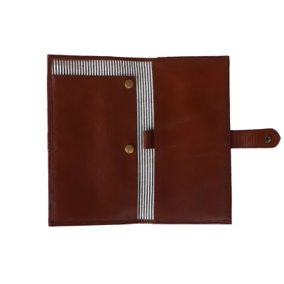 Travel Luxury Rfid Card Holder Passport Wallet Cheque Book Holder for Men