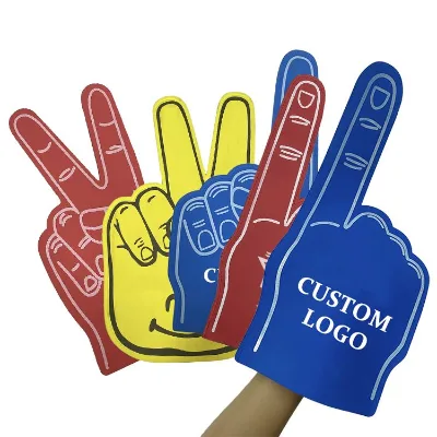 Hot Selling Professional Big Eva Foam Finger Sports Exercise Custom Durable Finger Foam Finger