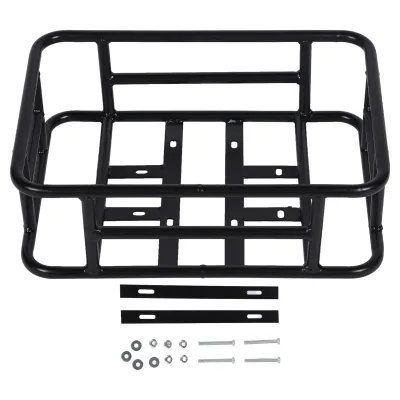 High Quality Metal Black Front Bike Rack Wholesale Detachable Mountain Bike Bicycle Basket Rack