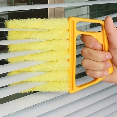Detachable Household Window Blind Cleaning Brush Plastic Floor Dust Removal Brush Washable Blinds Duster