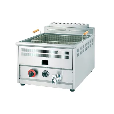 Large Capacity Commercial Gas Frying Pot Desktop LPG Deep Fryer with Automatic Constant Temperature Control