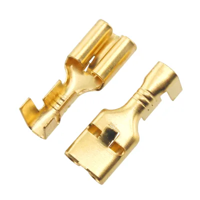 AD Wiring Terminal Wire End Connector Fittings Brass Spring Stamping Parts DJ613-E6.3