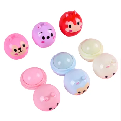 Wholesale Cute Cartoon Design Moisturizing Silicone-Free Gel Form Lip Balm for Children