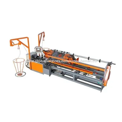 Automatic chain link fence machine