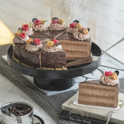 High End Professional Photoshoot Decor Props Premium Artificial Triangular Cake for Baking Themed Display Props