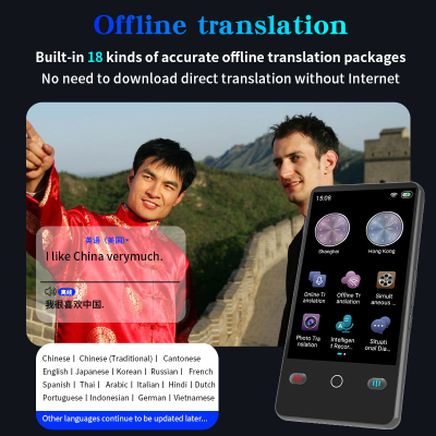 142 Online Language Translator Device 16 Offline Voice Photo Translation AI Smart ChatGPT Interpretor Instant Translator
