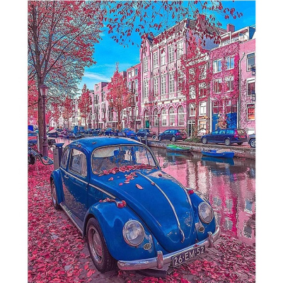Car Design Oil Paint Painting by Numbers Diy Picture Drawing Coloring on Canvas Painting by Hand Wall Paint by Number