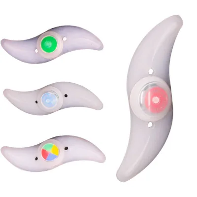 Waterproof Bicycle Wheel LED Spoke Light Willow Shape Cycling Accessories Lamp with Battery Power Supply