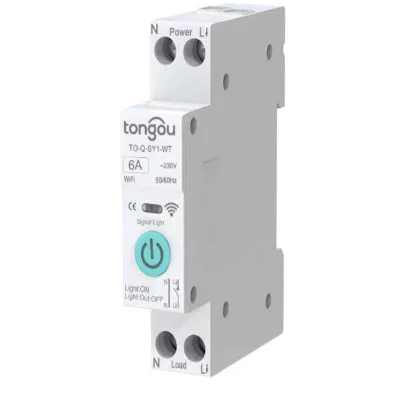 WIFI Smart Switch Energy Meter Kwh Metering Monitoring Circuit Breaker Timer Relay Smart Home for TOB8-63WIFI