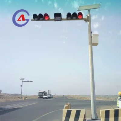 Free Installation Guidance Service Solar Powered Semaforo Outdoor Wireless Traffic Signal Light Control System