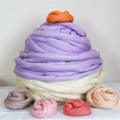 NEW fashion Wholesale Giant Merino Wool Yarn For Blankets In Low Moq