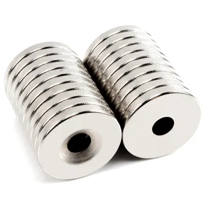 Strong Power Ndfeb Round Countersunk Hole Magnets