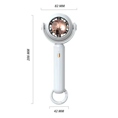 2023 New Arrival Mini Turbine Outdoor Handheld USB Fan Dual-Purpose Portable Carabiner Electric/Battery Powered Small Fan