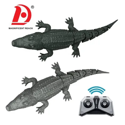 HUADA Hot Pool Swimming RC Crocodile Toys Novelty Simulation Remote Control Crocodile Bathroom 2.4G Radio Control Toy for Kid