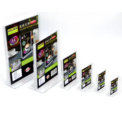 High Quality Factory Price KEJEA A7 Column Advertising Tabletop Menu Holder Standing Sign Holder