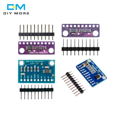 16 Bit I2C ADS1115 ADS1015 Module ADC 4 channel with Pro Gain Amplifier 2.0V to 5.5V for Arduino RPi 12 Bit Amplifier Module
