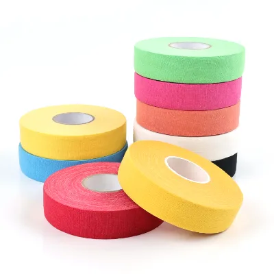 Custom Logo Patterns Durable Cotton Ice Hockey Sock Tape Baseball Bat Grip Tape