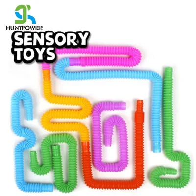 Durable New Arrival Empty Plastic Pop Push Fidget Toy Tube Set for Stress and Anxiety Relief