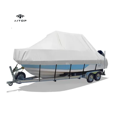 Heavy Duty Customized Size Waterproof 600D Boat Cover Rip-resistant Winter Universal Boat Cover