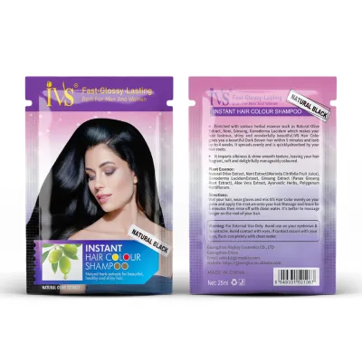 Hot Selling Private Label Permanent Henna Powder Brown Gray Hair Dye for Men OEM Bulk 24 Color 7-15 Days Paper Box
