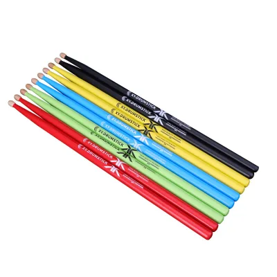 Manufacturers Direct Sales of Colorful Drum Set Drum Set 5A7A Paint Drumsticks