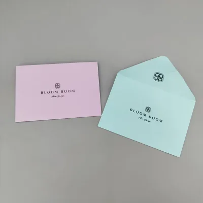 Luxury Textured Paper Envelope Customized Logo Design Seal Gift Card Packing Wedding Invitation Envelope for Shopping & Food Use