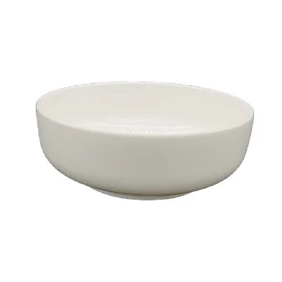 Hand Made Big Size 10 Inch White New Bone China Bowl for Fruit Soup Salad Decoration