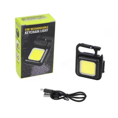 3 Light Modes Portable COB Pocket Flashlights Rechargeable LED Camping Light