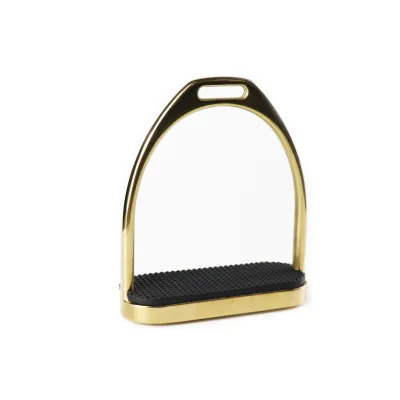 Pair Horse Saddle Stainless Steel Western Riding Stirrups Colored Gold Black Rainbow Tread