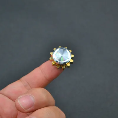 ZD346 Hot Selling Adults Decompression Hand Spinners Pure Copper Fidget Toys Creative Mini Gear Fidget Spinner