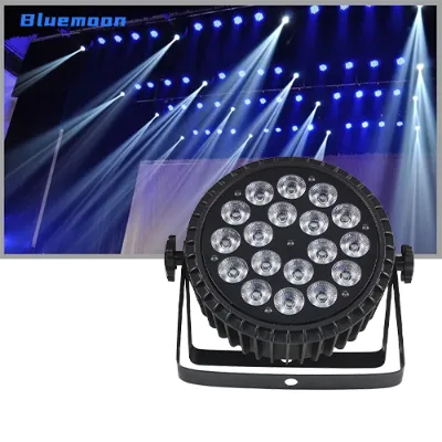 Factory Price 18x10W LED 4in1 RGBW Slim Par Light Dmx Stage Light for Club Bar Wedding