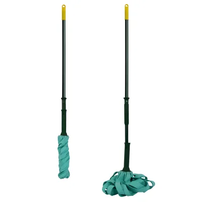 Self-Twisting Twist Steel Floor Mop with Swivel Head Microfiber for Professional Bathroom Cleaning Wholesale Bulk