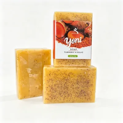 OEM ODM pH Balance Cleansing Brightening Skin Turmeric Face and Body Soap with Vitamin c lightning Soap