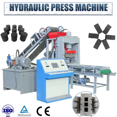 Automatic Hydraulic Press Machine for Natural Coconut Shell Shisha Charcoal, Produce Long-Lasting Black Hookah Charcoal